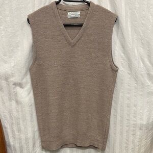 Dior V-Neck Sweater Vest in Taupe